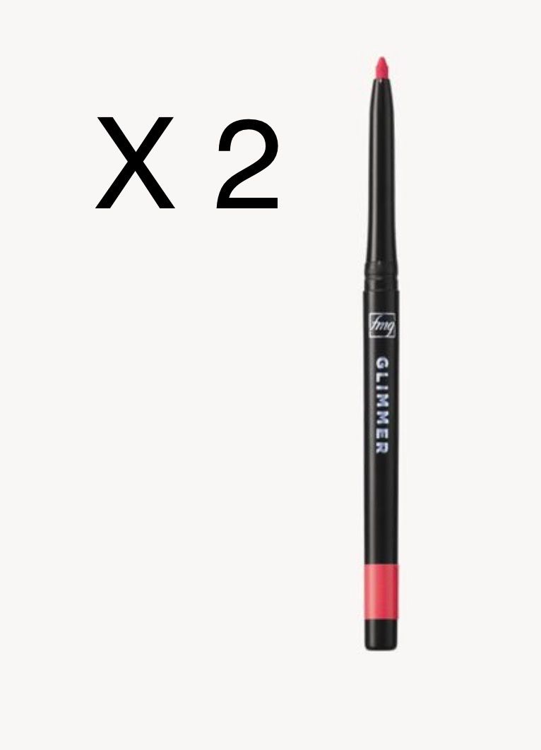 (2) Avon fmg Glimmer Lipliner Lava Red