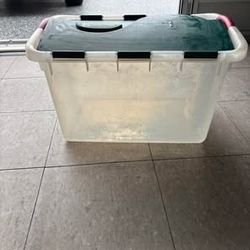 Plastic tub container by Sterilite. 40 qt