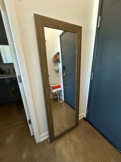 Full Length Floor Mirror - Wood Frame