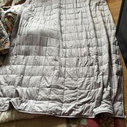 Like New YnM Light Gray 60x80 Weighted Blanket