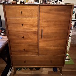 West Elm Mid Century Chifforobe, Acorn 