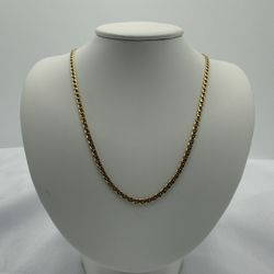 24” 14kt Yellow Gold Gucci Link Chain