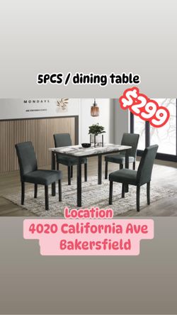 Five piece dining set