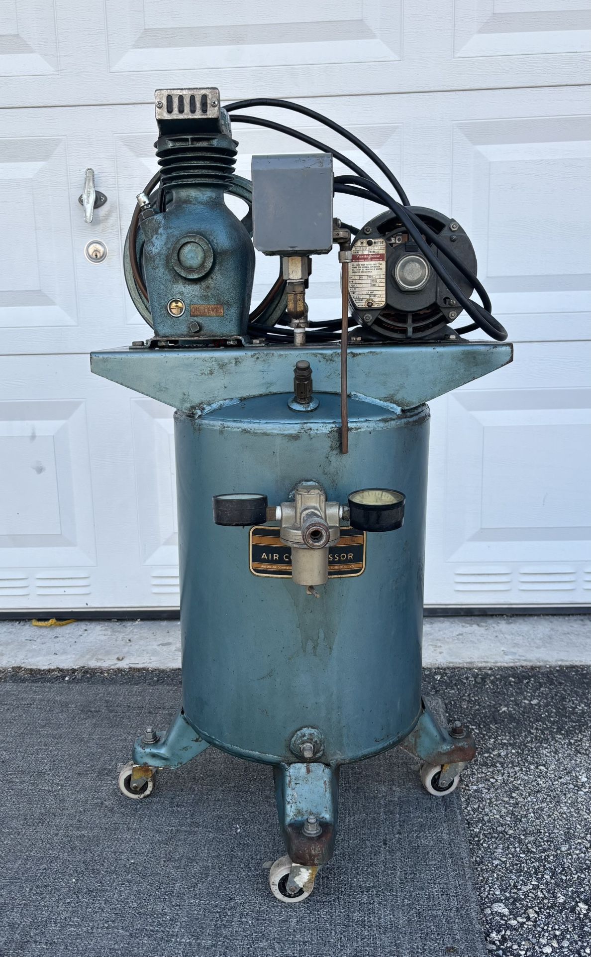 Vintage Allstate/Sears Roebuck and Company Air Compressor for Sale in ...