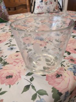 Clear Glass crystal bowl
