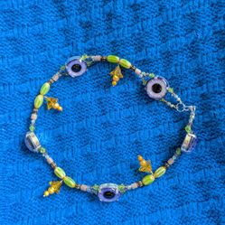 Handmade Beaded Eye Necklace