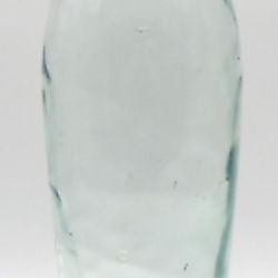 Vintage Blenko Hand Blown Tinted Bubbled Swirled Glass 18" high Vase Bottle