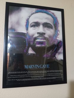Marvin Gaye Vintage Poster Frame Original 24x18