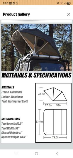 Raptor  roof top tent