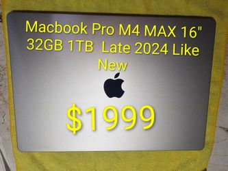 Apple MacBook Pro  M4 Max 16" 36GB 1TB LATE 2024 SILVER