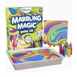 Skillmatics Marbling Magic Paint Kit for Kids, Art & Craft Activity for Girls & Boys, Water Marbling Kit, Craft Kits & Supplies, DIY Creative Acti