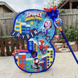 Piñatas Spider Vaquita Cowboy Mickey Minnie Mouse Fantasma Monster Truck 