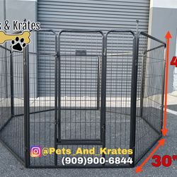 New! Heavy Duty Indoor & Outdoor Pet Playpen 40" x 8 Panels 