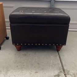 Leather Ottoman