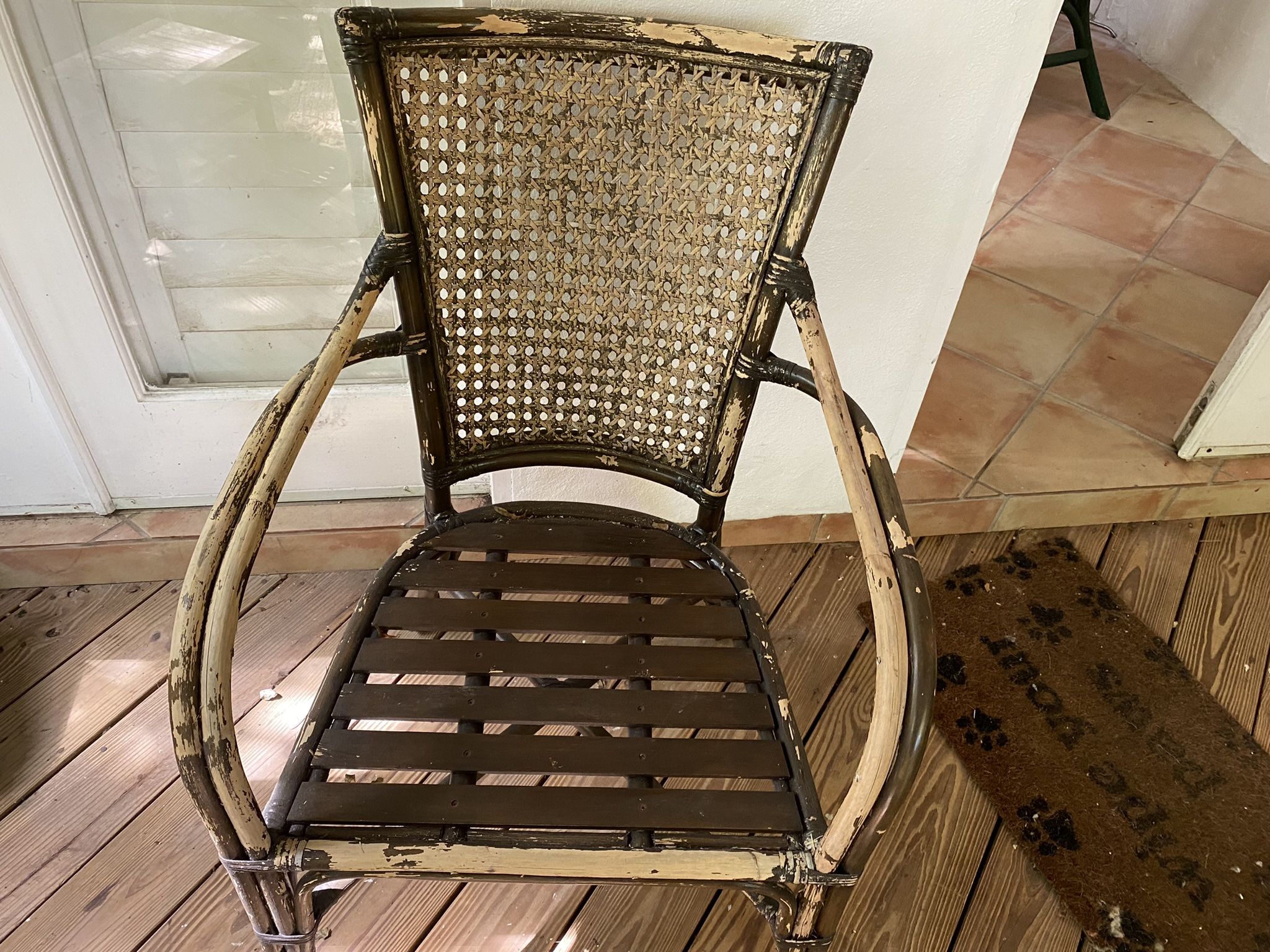 Chair, Rattan , Wicker Style
