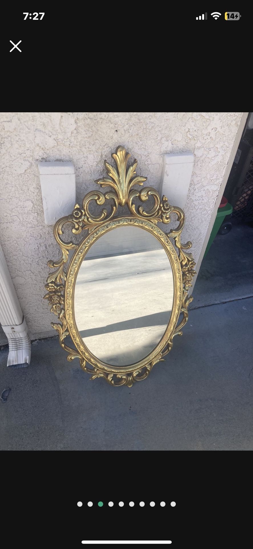 Syroco Antique Gold Mirror 