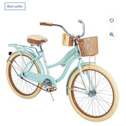 Huffy 24" Nel Lusso Girls' Cruiser Bike with Perfect Fit Frame, Mint Green
