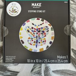 DIY mosaic cement stepping stone kit Make Market Art Craft