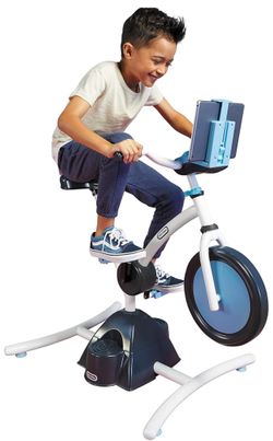 Little Tikes Pelican Explore & Fit Cycle Adjustable Play Fitness Exercise Equipment Stationary Bike