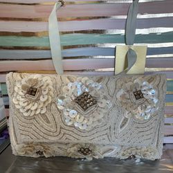 Chic Ivory Pearl Bead Clutch | Hand‑Embroidered Wedding Purse | Elegant Bridal & Bridesmaid Accessory