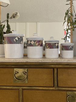 Studio Nova Palm Desert Ceramic Canister Set