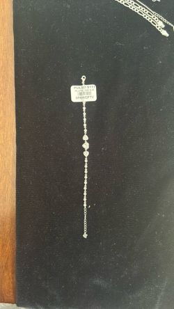 925 Sterling Silver Crystal Heart Bracelet