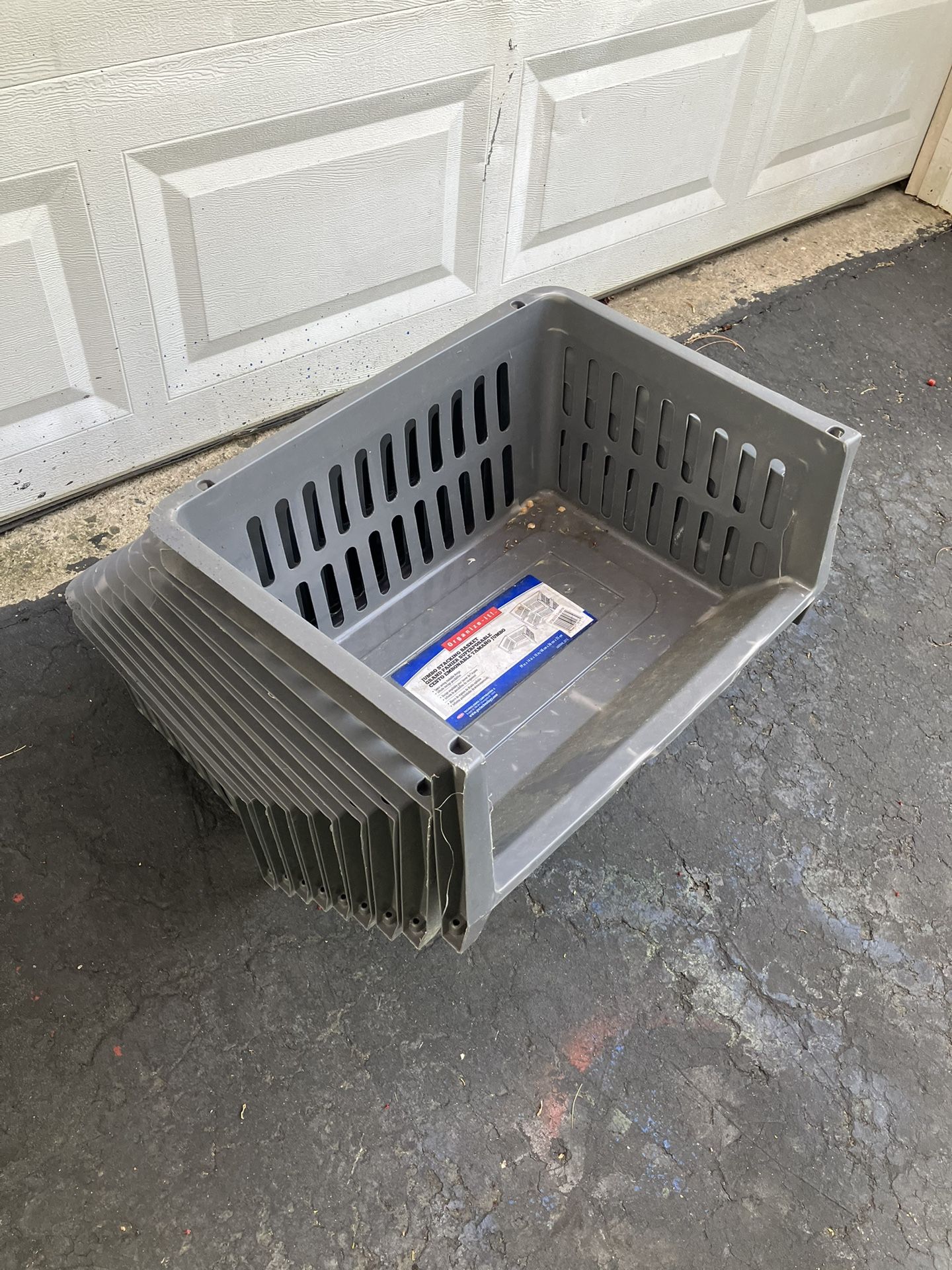 Jumbo stacking basket grand PANIER superposable