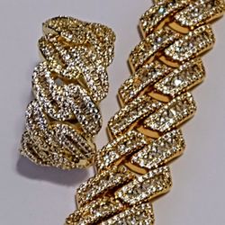 Cuban Ring &  Bracelet 