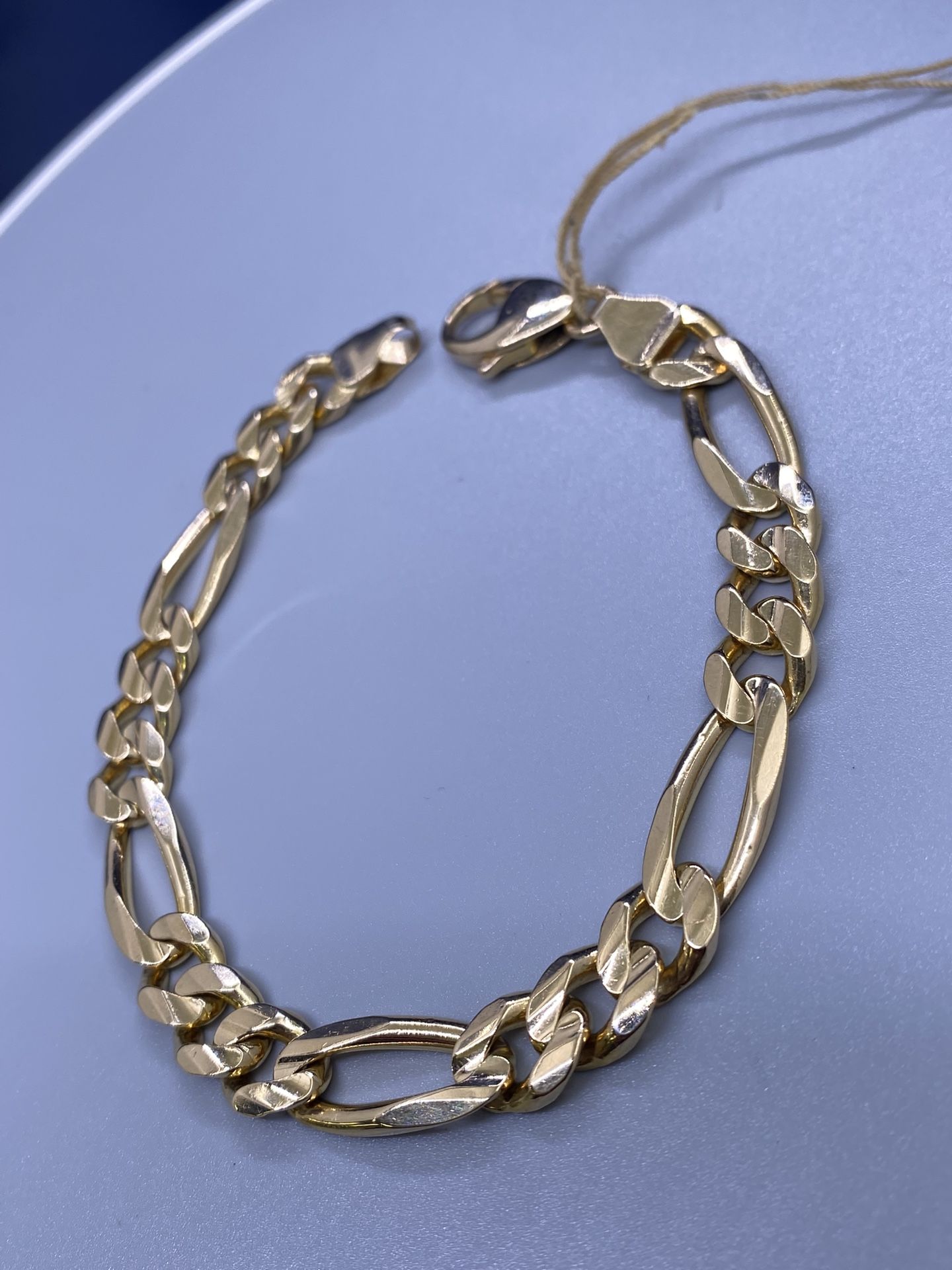 14K FIGARO BRACELET