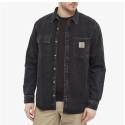 Carhartt Black Denim Shirt Jacket