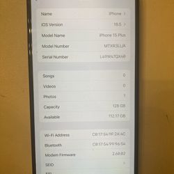 iPhone 15 Plus PLEASE READ DESCRIPTION AT&T Cricket An H20 Carriers 