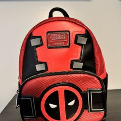 Loungefly Deadpool Mini Backpack - Marvel - Excellent Condition