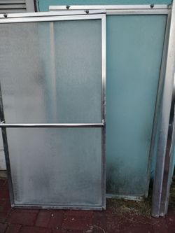 Shower sliding glass doors used but not broken