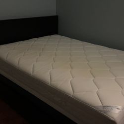 Ikea black Twin Bed