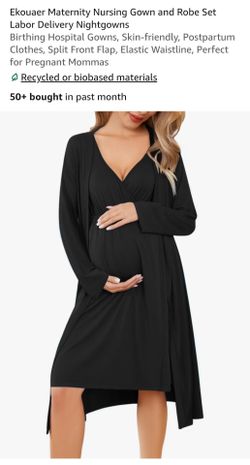 Labor and Delivery Dress & Robe, Nightgown and free postpartum essentials