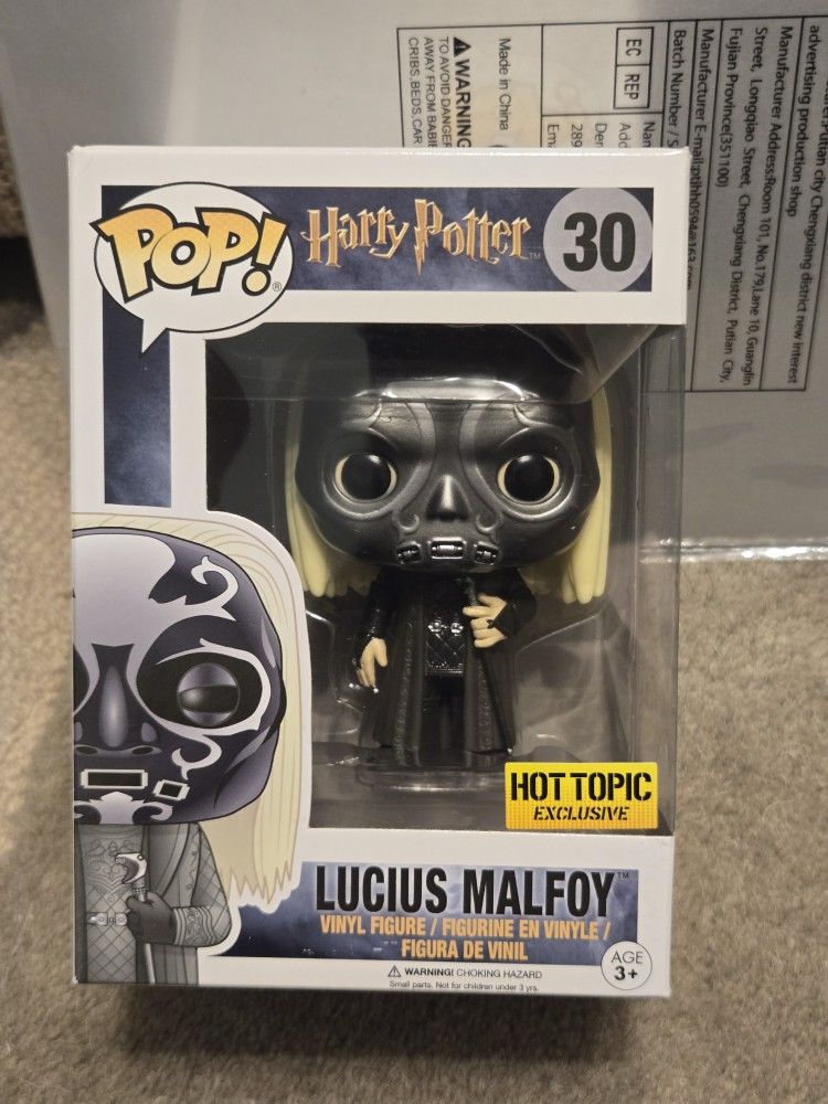 Harry Potter Lucius Malfoy as Death EATER VAULTED EXCLUSIVE Funko Pop