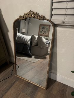 Anthropology Gold Mirror