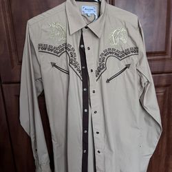 Brown Men’s Western Shirt