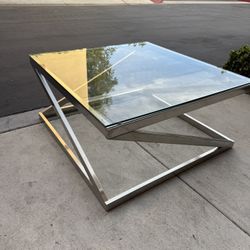 Glass Top Living Room Table