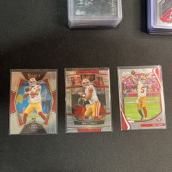 Trey Lance 3 Card Rookie Lot