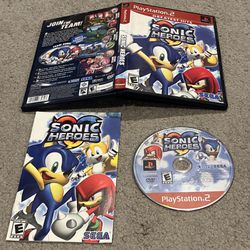 Sonic Heroes Greatest Hits Sony PlayStation 2 PS2 Complete CIB w/ Manual 