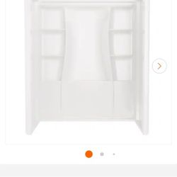 ✨️ Delta Classic 500 60 in. W x 73.25 in. H x 32 in. D 3-Piece Direct-to- Stud Alcove Shower Surrounds in High Gloss White w5375