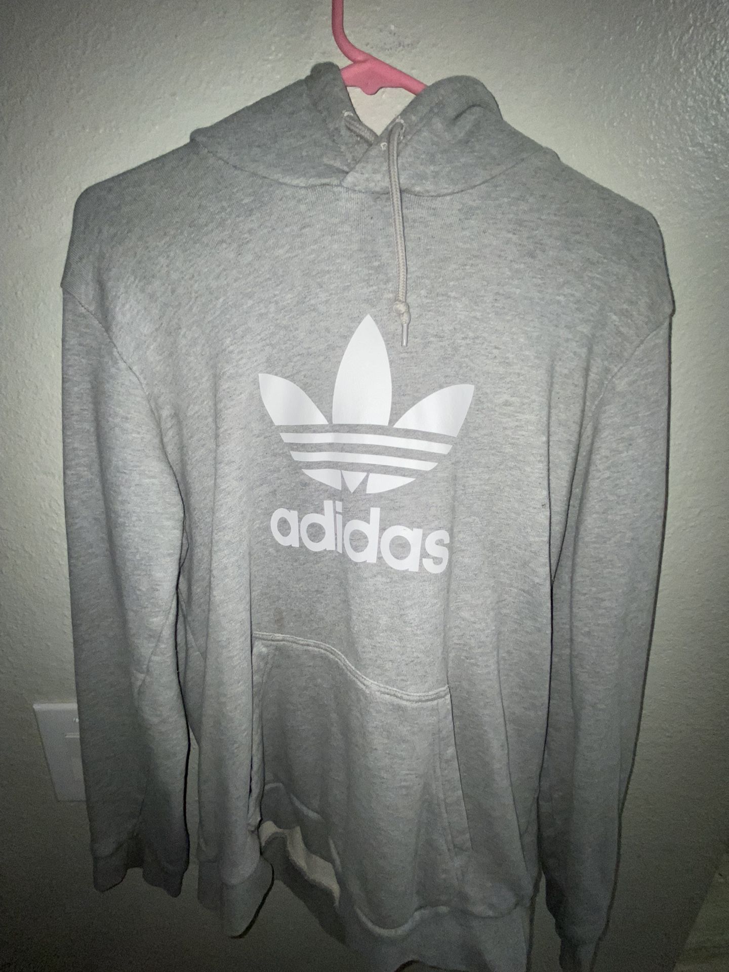 Light Grey Adidas Medium Hoodie