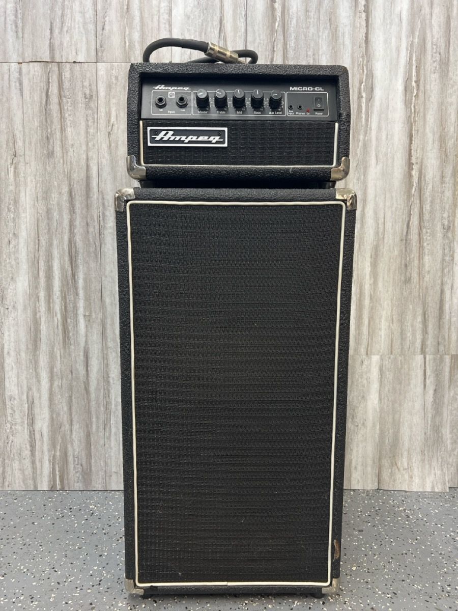 Ampeg Micro-CL 2 x 10-inch 100-watt Bass Stack (PO1019759) -Very Good Condition