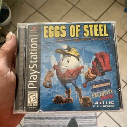 Sony PlayStation 1 Eggs Of Steel Charlie’s Eggcellent Adventure Blockbuster Exclusive Complete But Needs Special Resurface Read