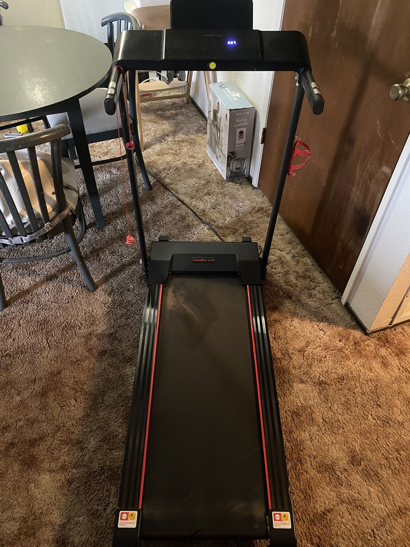 Sandinrayli Folding Electric Treadmill 2.0HP Running Machine W/ LCD Display - Black