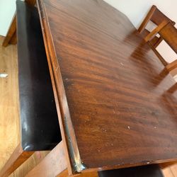 Wooden dinning room