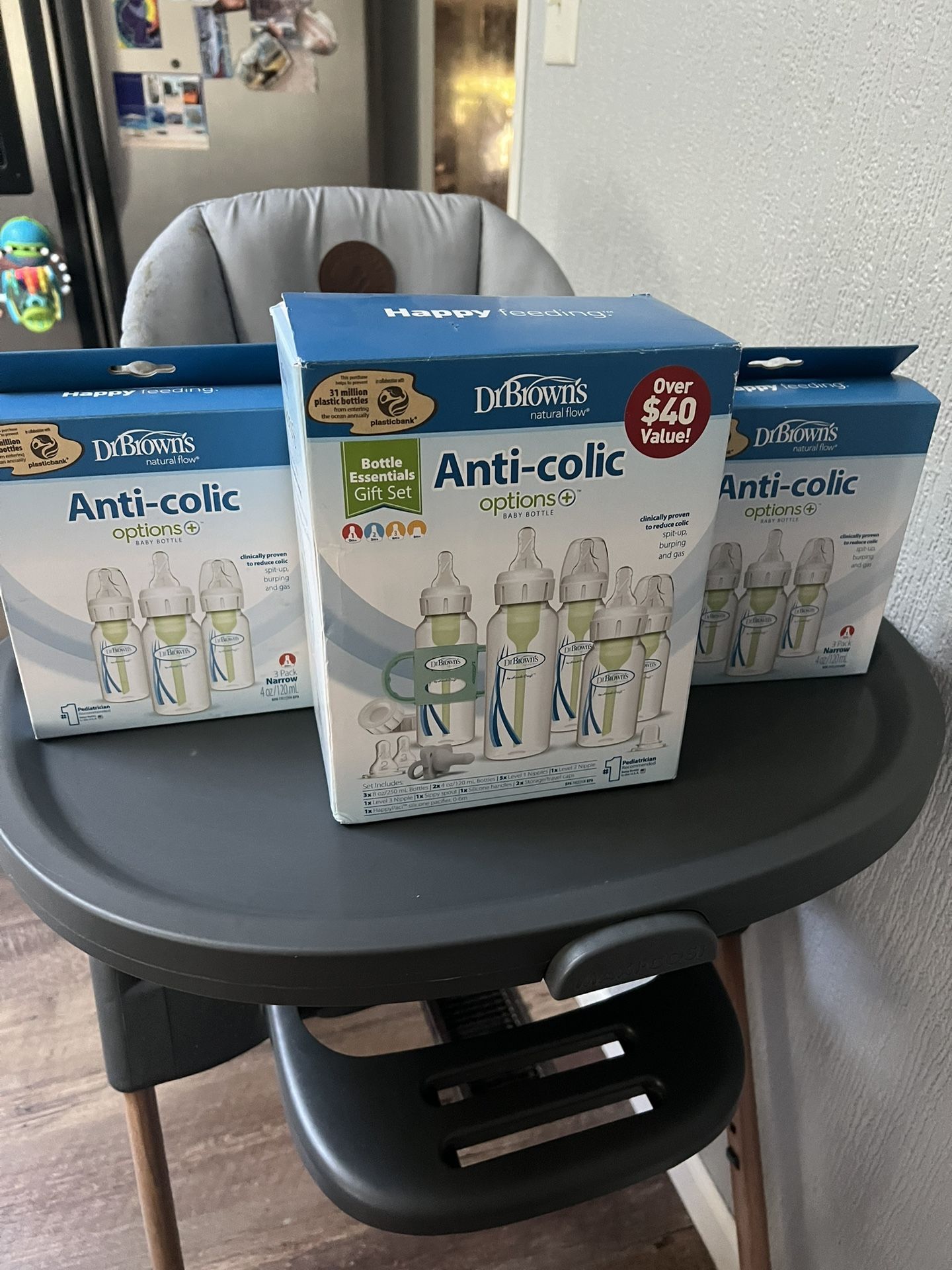 Dr. Brown's Natural Flow Anti-Colic Options+ First Year Baby Bottle Gift Set