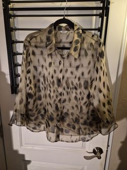 Nicola blouse, Animal print, size XL.