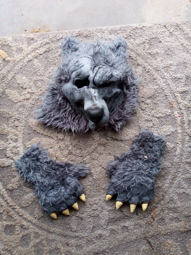 Grey Wolf man Costume Pieces
